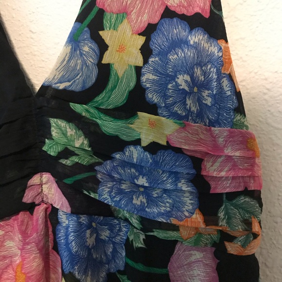 Topshop Freida Floral Pinafore Maxi Dress tiered - Picture 10 of 12